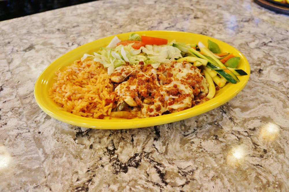 Chicken mushroom plate at Albarran's